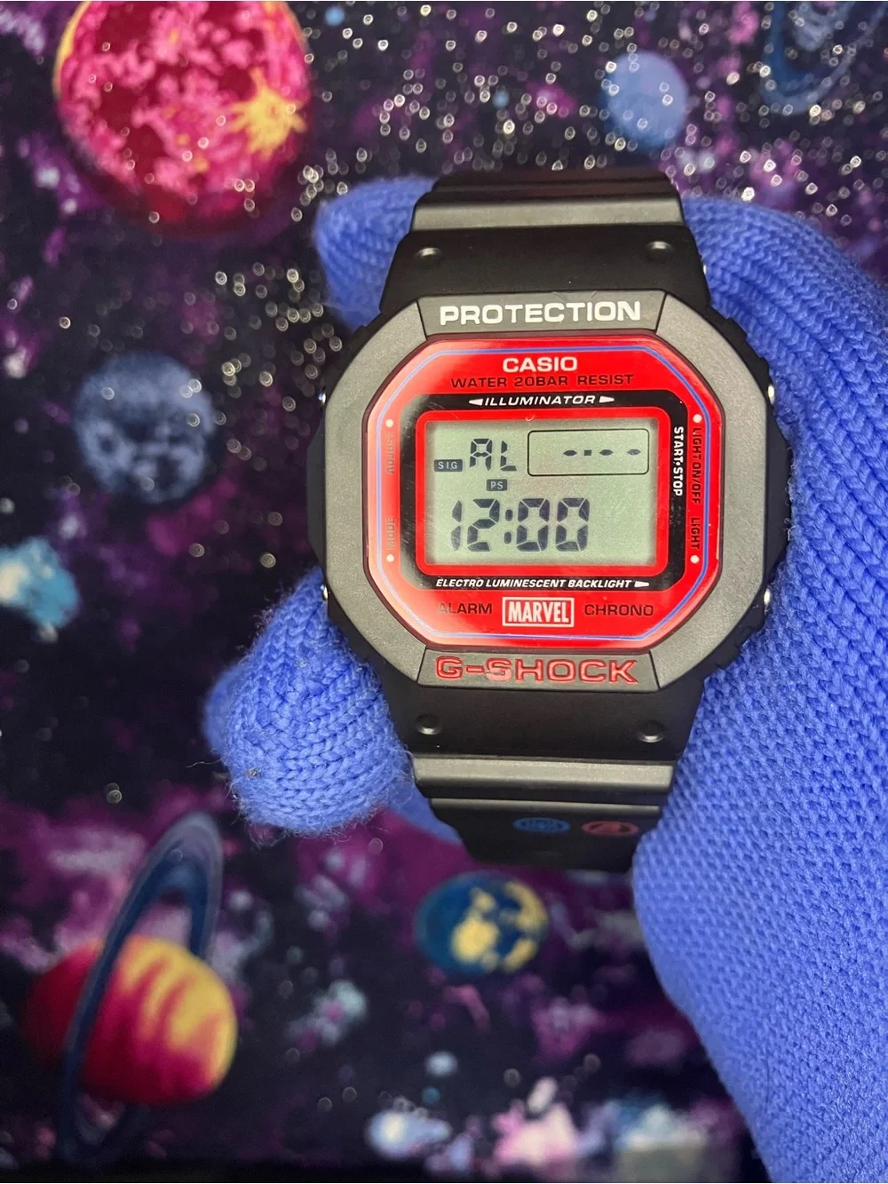 Custom G Shock Marvel Spider-Man Colorway